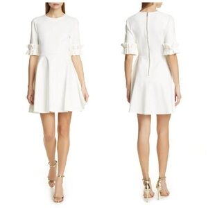 Ted Baker London Ritzi Ruffle Sleeve Skater Dress